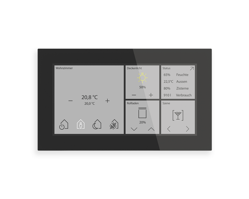 Glass Touch Smart, 6 inch Black